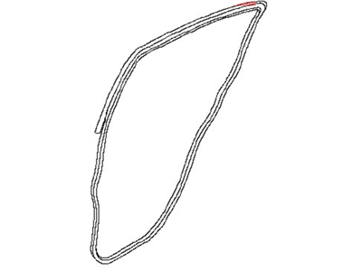 Nissan 82831-ET000 Weatherstrip-Rear Door, LH