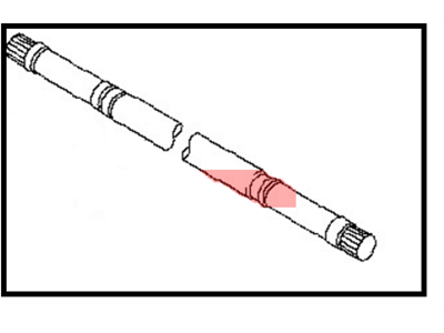 Nissan 39704-80B0A Shaft-Rear Drive, RH