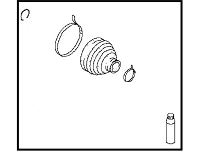 Nissan 39241-EG026 Repair Kit Dust Boot Outer