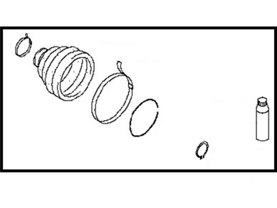 Nissan 39741-EG025 Repair Kit - Dust Boot, Rear Drive Shaft