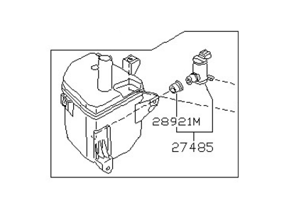 Nissan 28910-65Y00 Tank Assy-Windshield Washer