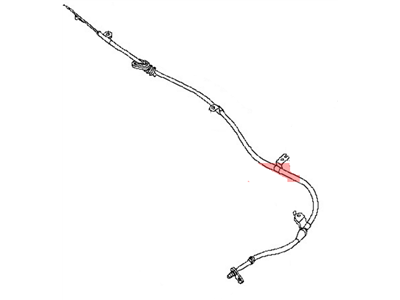 Nissan 36531-JB10A Cable Assy-Brake, Rear LH