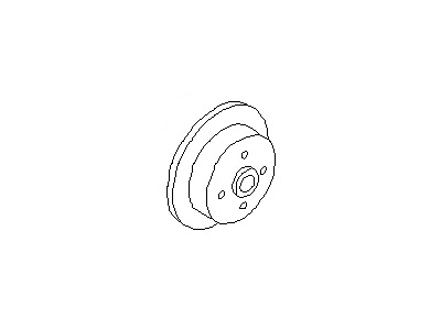 Nissan 43202-03E06 Rotor-Disc Brake, Rear