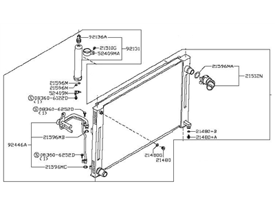 Infiniti 21460-JK20B Radiator & Condenser Assembly