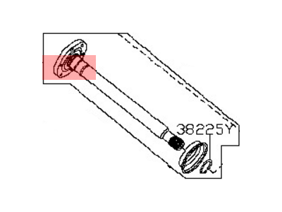 Nissan 38230-4JR0A Shaft Assembly-Side, Differential