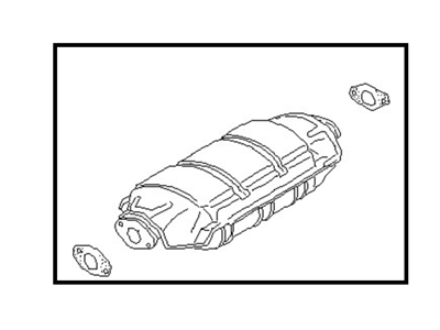 Nissan 20802-43E87 Catalytic Converter With Shelter