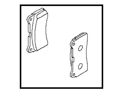 Nissan D4060-JF20C Rear Brake Pads Kit