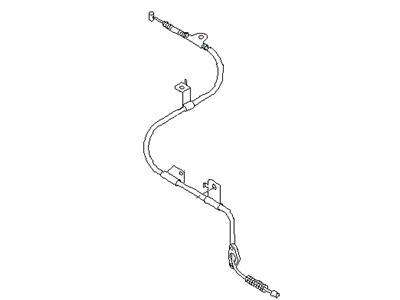 Nissan 36531-4B005 Cable-Brake Rear LH