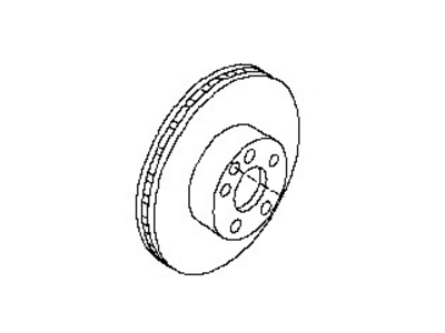 Nissan 43206-9N00A Rotor-Disc Brake, Rear