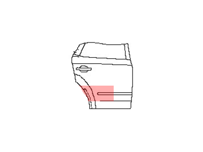 Nissan 82892-1AA1A Protector-Rear Door, RH