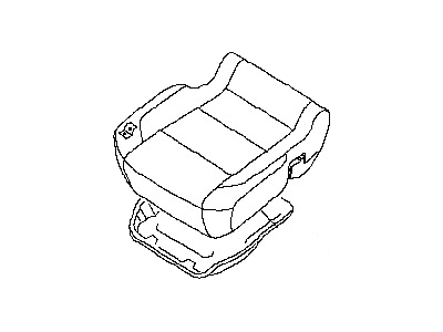 Nissan 87300-ZQ11B Cushion Assy-Front Seat