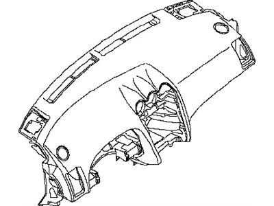 Nissan 68200-3NA0A Panel & Pad Assy-Instrument