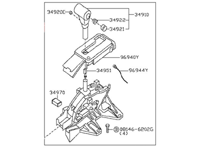 Nissan 34901-EA66A Transmission Control Device Assembly