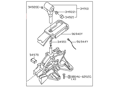 Nissan 34901-EA602 Transmission Control Device Assembly