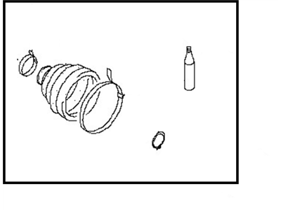 Nissan C9741-1JA0A Repair Kit - Dust Boot, Inner