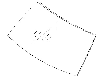 Infiniti 72700-7S000 Windshield Glass