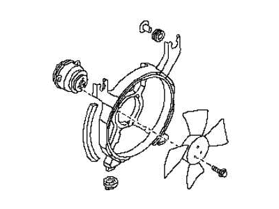 Nissan 21580-30P10 Motor & Fan Assembly