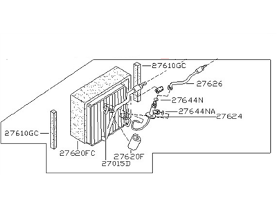 Nissan 27280-81F00 Evaporator Assy-Cooler