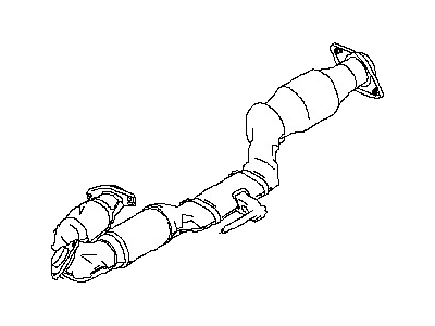 Nissan 20020-0B710 Exhaust Tube Assembly, Front