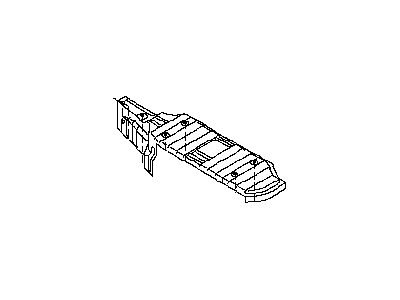 Nissan 74761-JF00A INSULATOR-Heat, Rear Floor