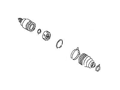 Nissan 39741-EA025 Repair Kit-Dust B00T, Inner