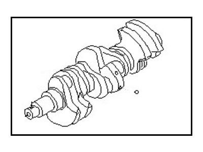 Nissan 12200-4W001 CRANKSHAFT Assembly