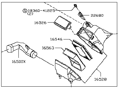 Nissan 16500-EF81C Air Cleaner