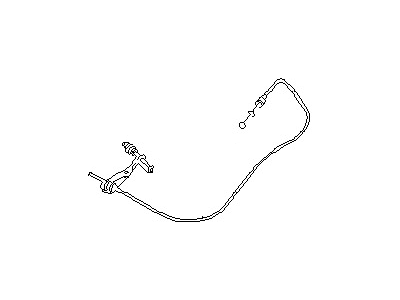 Nissan 90510-48P10 Cable-Trunk Lid & Gas Filler Opener