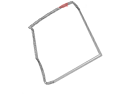 Nissan 90832-5Z000 Weatherstrip-Back Door Opening