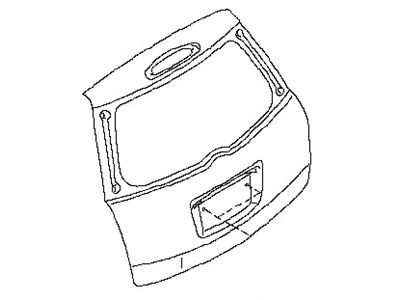 Nissan 90152-1PA0A Door-Back, Outer
