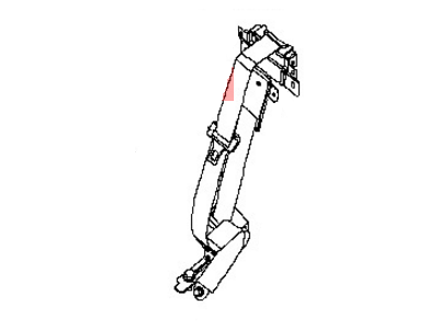 Nissan 88854-7S270 Rear Seat Tongue Belt Assembly