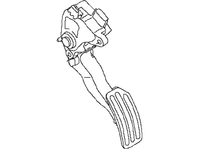 Nissan 18002-1HM0A Lever Complete-Accelerator, W/DRUM