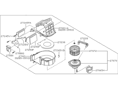 Nissan 27200-31P00 Blower Assy-Front