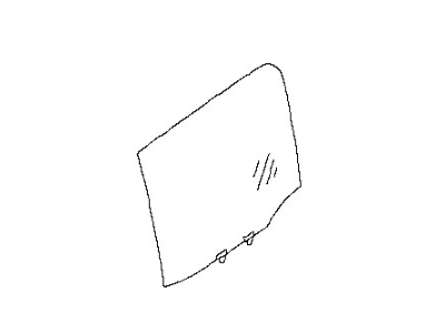 Nissan 82300-ZL00A Glass Assy-Rear Door Window, RH