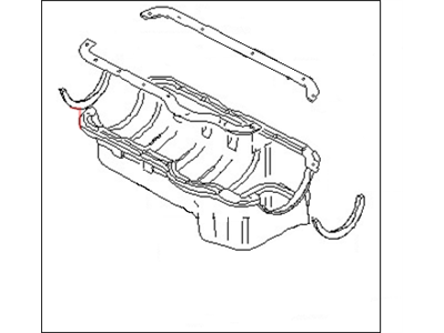 Nissan 11132-01M25 Gasket Set-Oil Pan