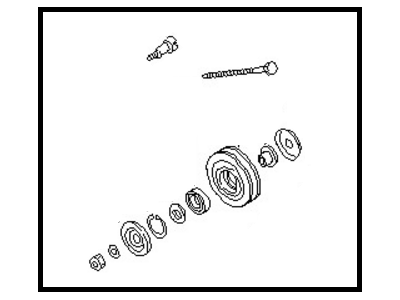 Nissan 11925-85G01 PULLEY Assembly IDLER Compressor