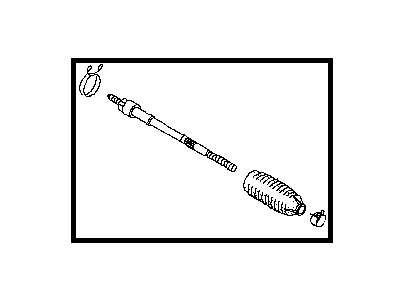 Nissan 48521-CB025 Socket Kit-Tie Rod, Inner