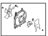 OEM 1997 Nissan Sentra Fan & Motor Assy-Condenser - 92120-5B401