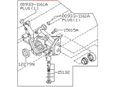 OEM 2000 Nissan Quest Pump Assembly-Oil - 15010-7B000