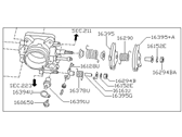 OEM 2018 Nissan Kicks Throttle Chamber Assembly - 16119-5RL0A