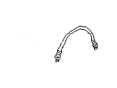 OEM 1985 Nissan Pulsar NX Hose Assy-Brake, Rear - 46214-01A13