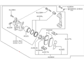 OEM 1989 Nissan Sentra REMAN CALIPER Front Right - 41001-61A01RE