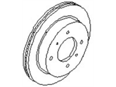 OEM 1995 Nissan 240SX Rotor-Disc Brake - 40206-67F00