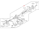 OEM 1997 Nissan Pickup Pump Assy-Power Steering - 49110-8B000