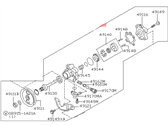 OEM 1996 Nissan Pickup Pump Assy-Power Steering - 49110-8B000