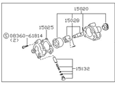 OEM 1986 Nissan Sentra Oil Pump Assy - 15010-17M00