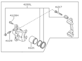 OEM Nissan NX REMAN CALIPER Front Right - 41001-54C03RE