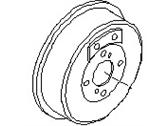 OEM 1990 Nissan Axxess Drum-Brake, Rear - 43206-0C712