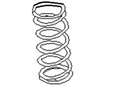 OEM 1990 Nissan Maxima Spring-Rear Suspension - 55020-85E03