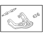 OEM 1988 Nissan Van Arm Assembly-Upper LH - 54525-G5100